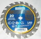 Vulcan Fast Cut, Thin Kerf Circular Saw Blade, 7-1/4 Dia, 20 Teeth, 5/8 New. Price: $9.99.