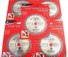 5 Ate Pro 4-3/8" Cordless Carbide Tipped Circular Saw Blades Tooth 18004 New. Price: $23.99.