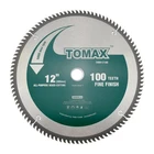 Tomax 12-INCH Tooth Atb Fine Finish Saw Blade With 1-INCH Arbor 12" New. Price: $53.91.