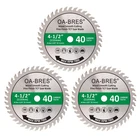 4-1/2" Fine Finish Wood Cut Circular Saw Blade 40T, Silver New. Price: $17.99.
