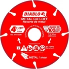 Diablo DDD045DIA101F TYPE-1 Diamond Metal Cut?off Blade 4-1/2 Dia. X 7/8 In. New. Price: $21.47.