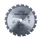 7-1/4" X 20 Tooth General Purpose C2 Carbide Tip Circular Saw Blade 5/8" Arbor New. Price: $17.88.