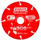 Diablo Tools DDD045DIA101F 4-1/2 In. Diamond Metal Cut-off Blade New. Price: $17.49.