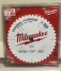Milwaukee 12" 44T General Purpose Circular Saw Blade, 48-40-1220 New. Price: $28.00.