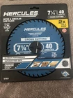 Hercules Miter Saw Blade 7 1/4 Inch 40 Carbide Teeth New. Price: $19.95.
