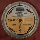 Century Drill & Tool Circular Saw Blade 7 1/4 24T Combination Wood #13201 New. Price: $12.43.