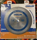 Oshlun SBF-140080 14" 80T Tcg Saw Blade (new). Price: $85.00.