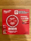 Milwaukee 7-1/4 Inch 24T Thick Kerf Framing Circular Saw Blade Contractor 25PACK New. Price: $225.00.