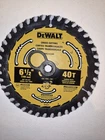 Dewalt DWA161240 6-1/2" X 40T Crosscutting Circular Saw Blade New. Price: $24.99.