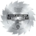 Freud 10 In. X 18T Thick Stock Rip Blade New. Price: $85.47.