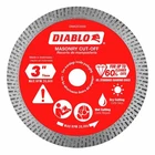 Diablo DMADC0300 3IN Diamond Continuous Rim Cut-off Disc For Masonry New. Price: $22.57.