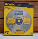 Irwin Tools Vinyl Siding Circular Saw Blade, 7 1/4-INCH, 120T (21830ZR) Nip New. Price: $9.80.