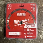 Milwaukee Tool 49-93-9007 7" Diamond Max Segmented Turbo, General Purpose New. Price: $24.00.