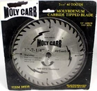 7-1/4" 40 Tooth Molybdenum Carbide Tipped Blade New Sealed 38535. Price: $14.79.