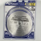 New Two Pack Avanti Pro 12 80 Teeth Fine Finish Saw Blade Factory Sealed. Price: $39.98.