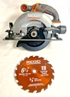 Ridgid R8655B 18V 1/2 In. Circular Saw (tool Only) (new From Larger Kit) Open. Price: $59.95.
