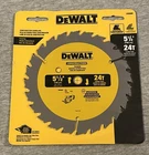 New Dewalt 5 1/2 Inch Circular Saw Blade 24 Tooth Carbide. Price: $13.40.