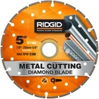 Ridgid In. Metal Cutting Diamond Blade HD-MTL50 Open. Price: $15.99.