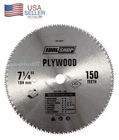 7-1/4" 150-TOOTH Plywood Circular Saw Blade With 5/8" Arbor And Thin-kerf New. Price: $16.67.
