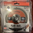 Crescent 5-3/8" X 50-TOOTH Medium Aluminum Circular Saw Blade CSBAM-550 New. Price: $16.99.