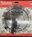 Qty 1 80696 Nicholson 8" Magicut Planer Combination Circular Saw Blade Usa Made New. Price: $15.99.