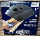 Craftsman Kromedge 7.5 Inch 75 Tooth Master Combination Circular Saw Blade New. Price: $10.72.