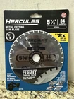 Hercules 7/8 Metal Cutting Saw Blade - 34 Carbide Teeth #58736 New. Price: $23.80.
