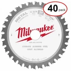 Milwaukee 48-40-4070 5-3/8" Metal Saw Blade 30 Tooth Ferrous (40PACK) New. Price: $1085.49.