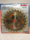 Dalex 71/4" Carbide Tipped Circular Saw Blade 24 Tooth Molybdenum 5/8" New. Price: $18.00.