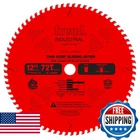 Freud 12IN Thin Kerf Sliding Miter Saw Blade 72T Atb Crosscut Hi-density Carbide New. Price: $136.99.