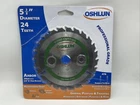 Oshlun 3/8" Teeth Wood Cutting Professional Grade Arbor Blade SBW-054024 New. Price: $40.00.