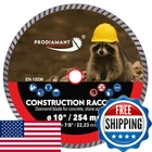 Prodiamant Diamond Cutting Blade Racoon 10 Inch - Tile Cutter Disc For Circular New. Price: $42.65.