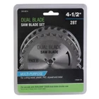 Dualsaw CS450 Circular Blade Set 4-1/2" 28T Multi-purpose Metal, Wood New. Price: $52.59.