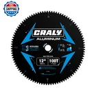 Craly 12" 100T Tcg Aluminum & Non-ferrous Metal Cutting Circular Saw Blade New. Price: $70.37.