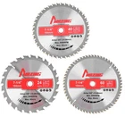 Mazing 3-PIECE 7-1/4 Inch 24T&40T&60T Circular Saw Blades, 7.25 Silver New. Price: $33.91.