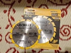 (2) Dewalt Carbide Circular Saw Blade 3/8" 16T Construction DW9055 See Desc New. Price: $17.99.
