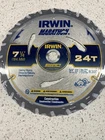 Irwin Marathon 24030 7-1/4" X Tooth Circular Saw Blade New. Price: $11.00.