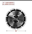 Toolman Circular Saw Blade Cutting 10" 50T Thin Kerf C3 Carbide Teeth STH008 New. Price: $24.13.
