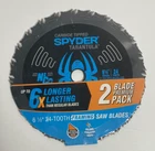 13004 Carbide Tipped Spyder Tarantula Pack 6 1/2" 24-TOOTH Framing Saw Blades New. Price: $23.99.