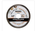 Ridgid HD-CJ45P 4.5" Diamond Porcelain Blade For Wet Cutting New. Free Shipping. Price: $16.00.