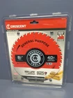Crescent 8-1/2" X 40-TOOTH General Purpose Circular Saw Blade CSBGN-840 New. Price: $34.95.