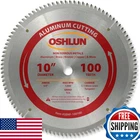 Oshlun SBNF-100100 10-INCH Tooth Tcg Saw Blade 5/8-INCH Arbor For Aluminum New. Price: $117.19.