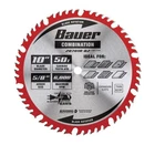 Bauer 10 In., 50T Carbide Combination Miter And Circular Saw Blade #50796 New. Price: $14.27.