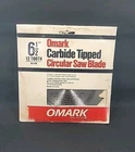 Omark 6 1/2" X Tooth Carbide Tipped Circular Saw Blade #11125 Nos New. Price: $12.00.