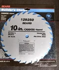 Usa Made Nos Sears Craftsman 29250 10" Carbide Tipped Saw Blade 28 Teeth New. Price: $19.99.