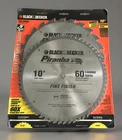 Two Premium Piranha Black And Decker 10" Carbide Tipped Saw Blades -sealed. New. Price: $29.90.