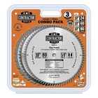 Cmt K1003C 3-PC Pack Contractor Blades X T24+T60+T80 New. Price: $59.99.