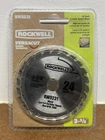 New! Rockwell RW9231 Versacut 3/8 24-TOOTH Carbide-tipped Circular Saw Blade Open. Price: $15.00.