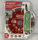 Diablo 5 In. Diamond Segmented Cut-off Discs For Masonry New. Price: $17.99.
