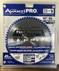 Avanti Pro Circular Saw Blade Fine Finish 10" Dia 5/8" Arbor P1060X Carbide New. Price: $14.85.